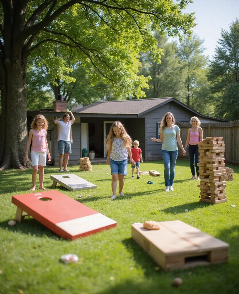 19 Stunning Lake House Backyard Ideas That Will Make You Want to Move In! 92 19 Stunning Lake House Backyard Ideas That Will Make You Want to Move In! - 9. Playful Outdoor Games