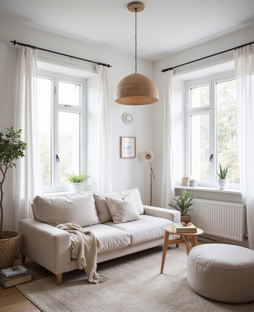 19 Stunning Living Room Chandelier Ideas That Will Leave You Speechless! - 11. Scandinavian Simplicity