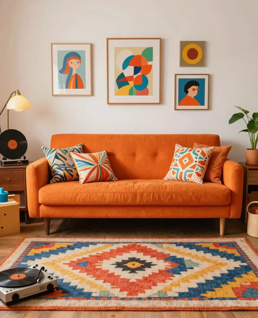 12 stunning Types of Living Room Styles and Layouts Designers Swear By! 136 19 Stunning Living Room Styles You’ll Want to Copy Immediately (Prepare to Be Inspired!) - 13. Retro Revival 1