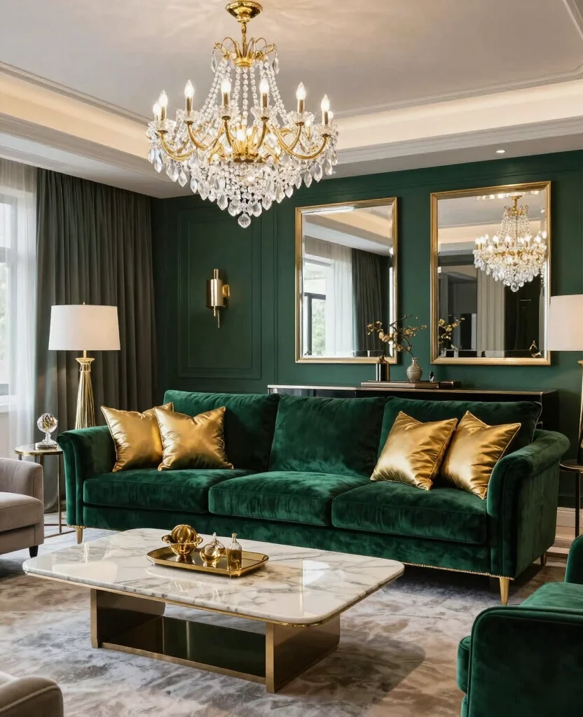 12 stunning Types of Living Room Styles and Layouts Designers Swear By! 182 19 Stunning Living Room Styles You’ll Want to Copy Immediately (Prepare to Be Inspired!) - 17. Glamorous Luxe 1