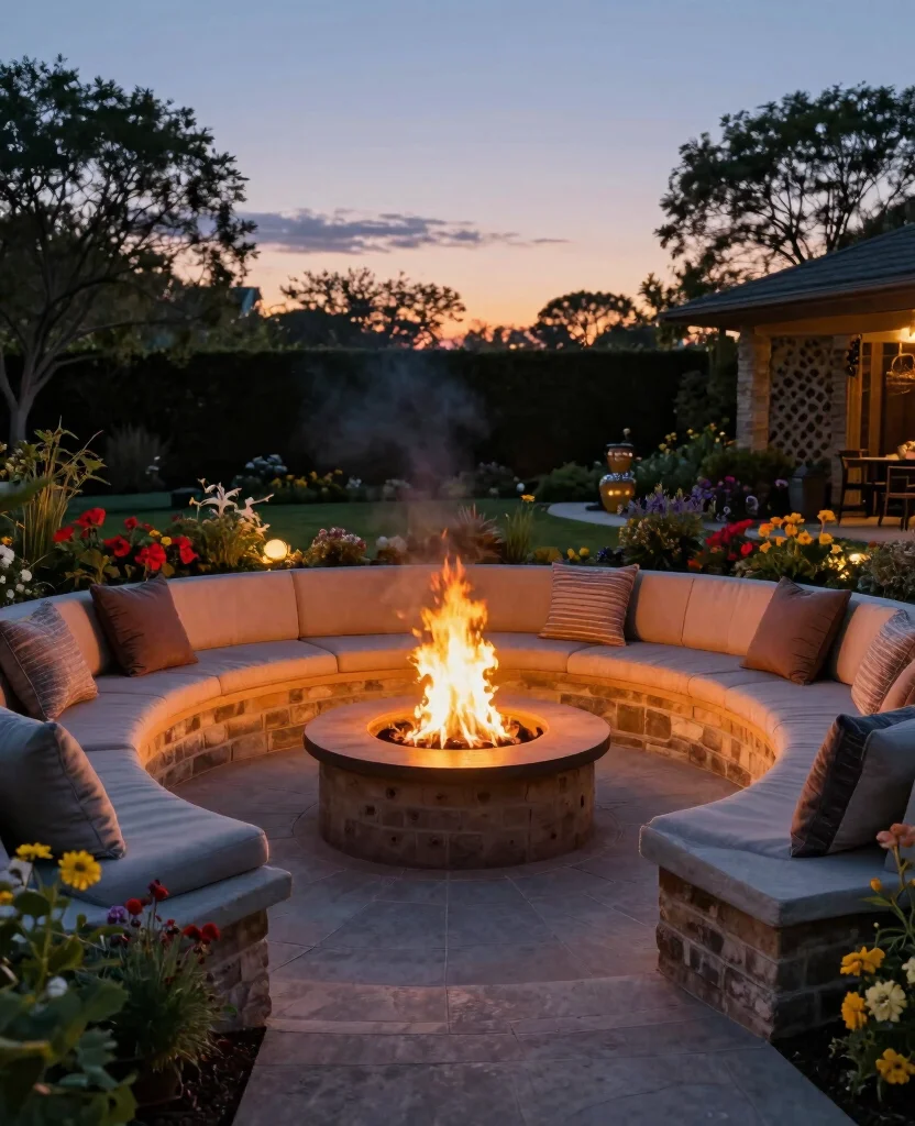 19 Stunning Natural Fire Pit Designs That Will Transform Your Outdoor Space! 61 19 Stunning Natural Fire Pit Designs That Will Transform Your Outdoor Space! - 16. Crescent-Shaped Fire Pit 1