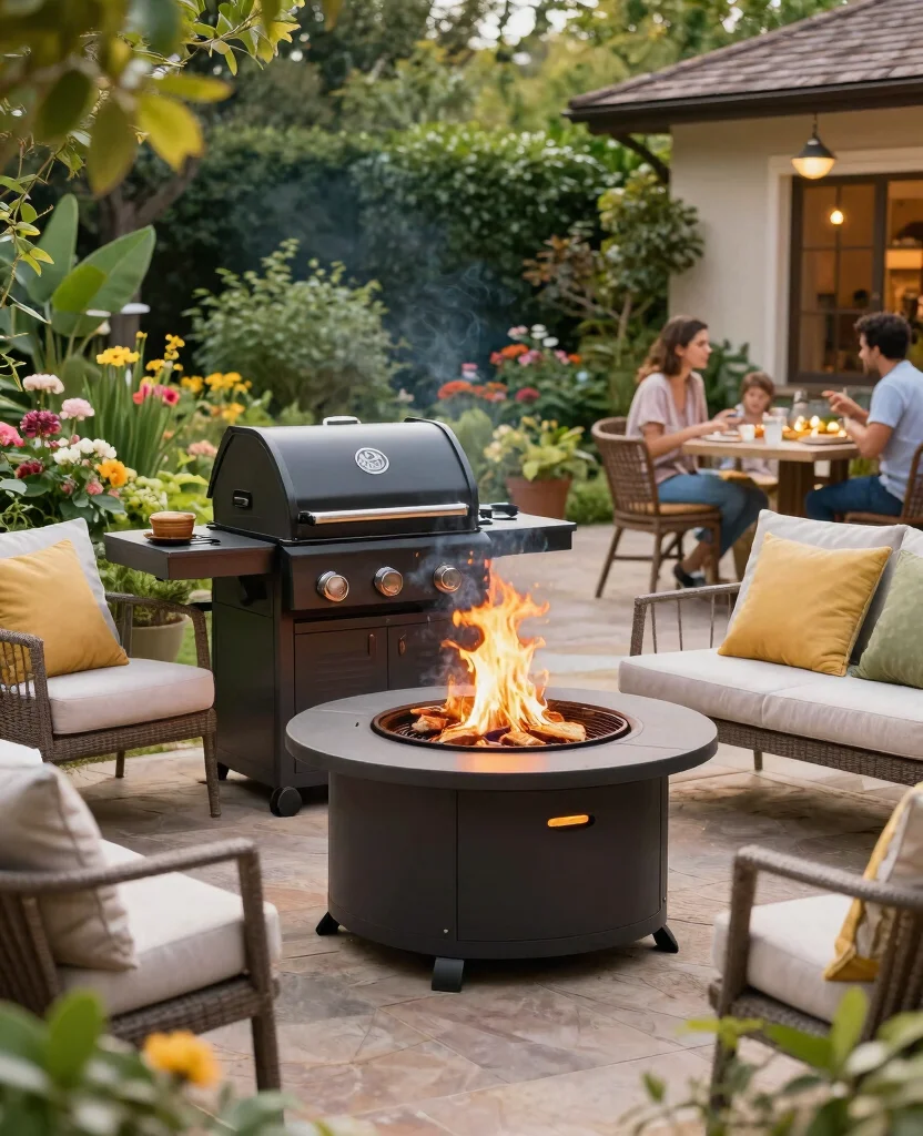 19 Stunning Natural Fire Pit Designs That Will Transform Your Outdoor Space! 62 19 Stunning Natural Fire Pit Designs That Will Transform Your Outdoor Space! - 17. Fire Pit with a Grill 1