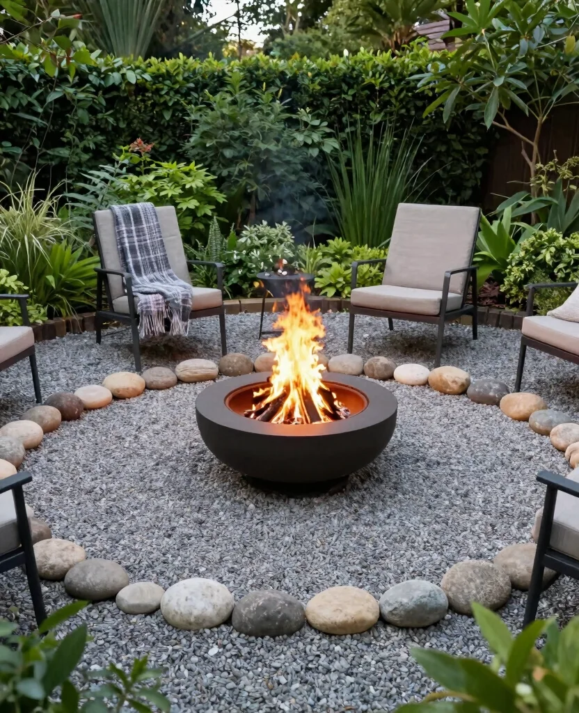 19 Stunning Natural Fire Pit Designs That Will Transform Your Outdoor Space! 14 19 Stunning Natural Fire Pit Designs That Will Transform Your Outdoor Space! - 3. Circular Gravel Pit 1