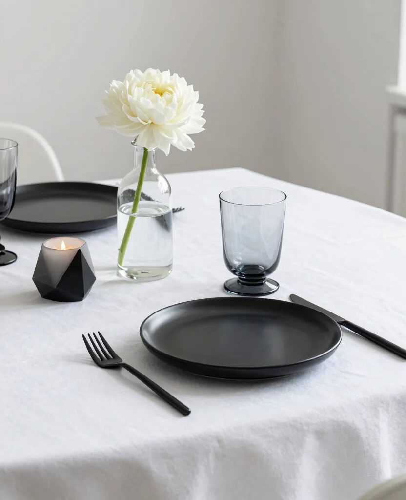 19 Stunning New Year's Eve Table Decorations That'll Wow Your Guests! - 11. Minimalist Chic 1