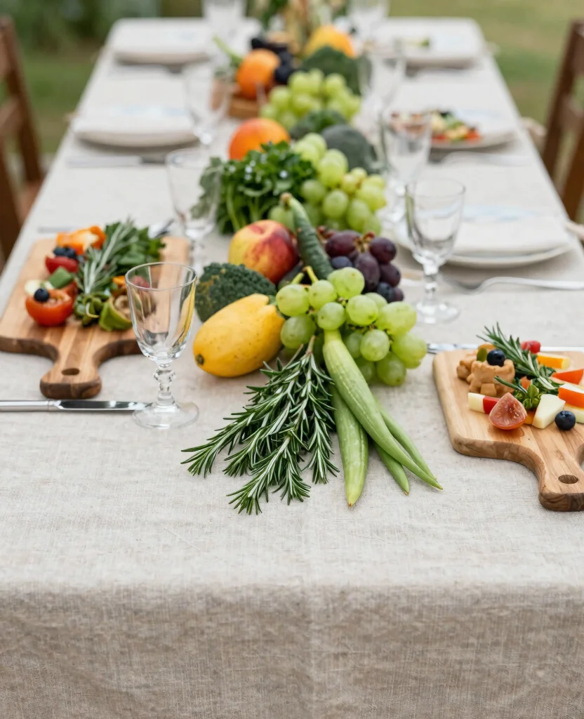 19 Stunning New Year's Eve Table Decorations That'll Wow Your Guests! - 15. Farm-to-Table Fresh 1