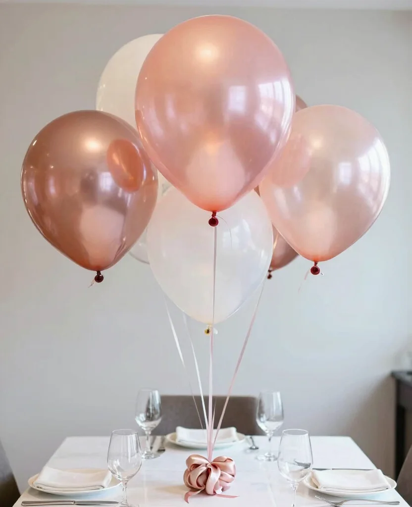 19 Stunning New Year's Eve Table Decorations That'll Wow Your Guests! - 6. Whimsical Balloon Centerpieces 1