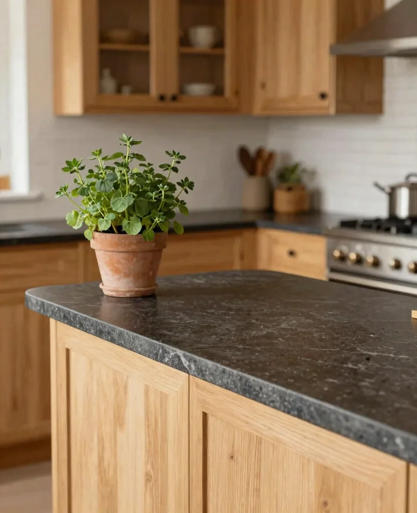19 Stunning Ogee Edge Countertops That Will Transform Your Kitchen (You Won't Believe #7!) 46 19 Stunning Ogee Edge Countertops That Will Transform Your Kitchen (You Won't Believe #7!) - 5. Classic Soapstone Ogee Edge