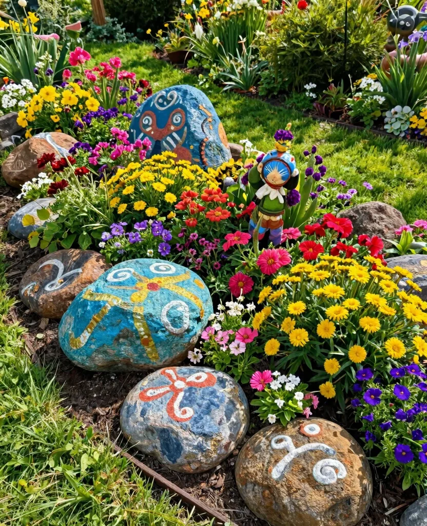 19 Stunning Raised Flower Bed Ideas Along Your Fence That Will Transform Your Garden! 136 19 Stunning Raised Flower Bed Ideas Along Your Fence That Will Transform Your Garden! - 13. Outdoor Art Flower Beds 1