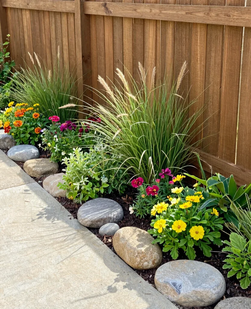 19 Stunning Raised Flower Bed Ideas Along Your Fence That Will Transform Your Garden! 180 19 Stunning Raised Flower Bed Ideas Along Your Fence That Will Transform Your Garden! - 17. Low Maintenance Flower Beds 1