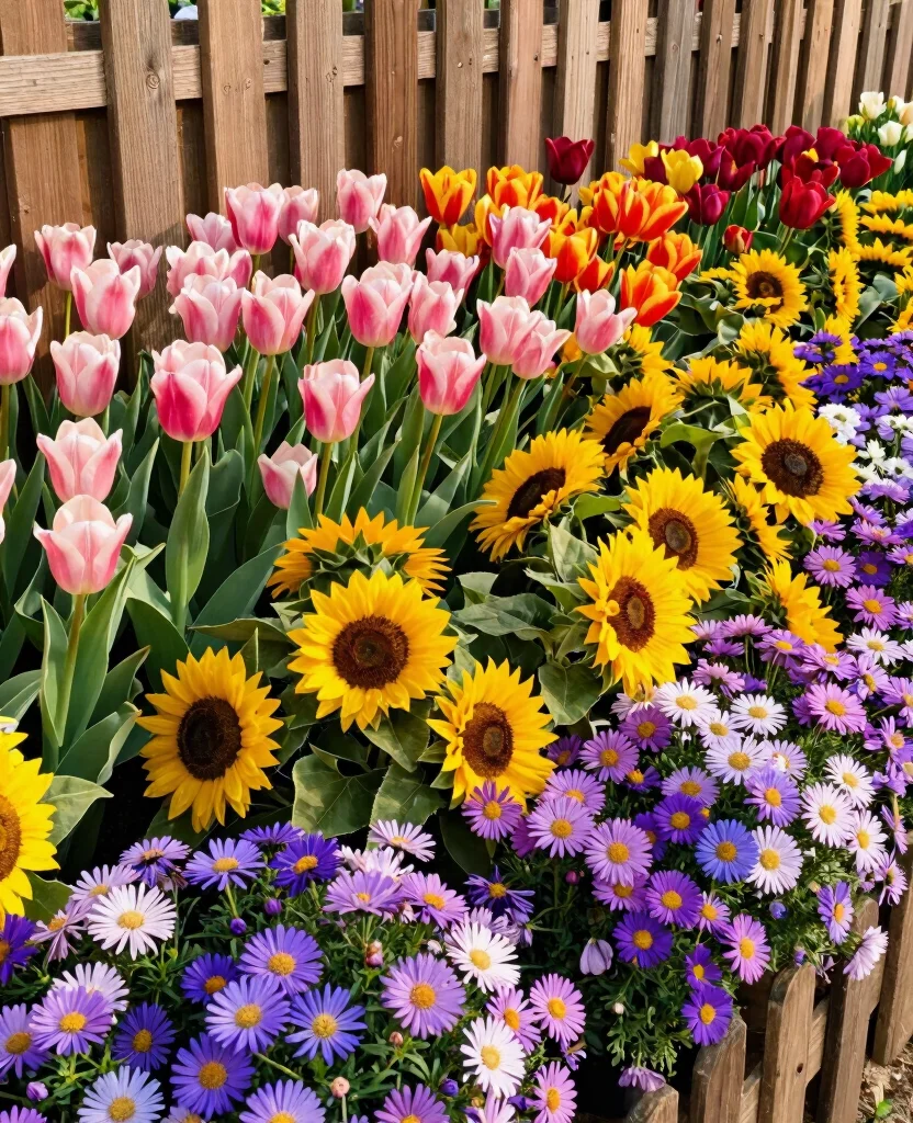 19 Stunning Raised Flower Bed Ideas Along Your Fence That Will Transform Your Garden! 191 19 Stunning Raised Flower Bed Ideas Along Your Fence That Will Transform Your Garden! - 18. Seasonal Showstopper Beds 1