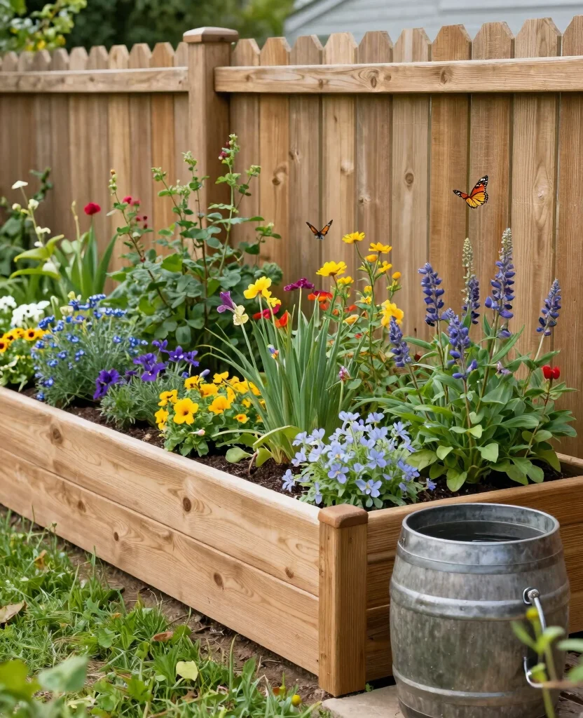 19 Stunning Raised Flower Bed Ideas Along Your Fence That Will Transform Your Garden! 202 19 Stunning Raised Flower Bed Ideas Along Your Fence That Will Transform Your Garden! - 19. Eco-Friendly Raised Beds 1