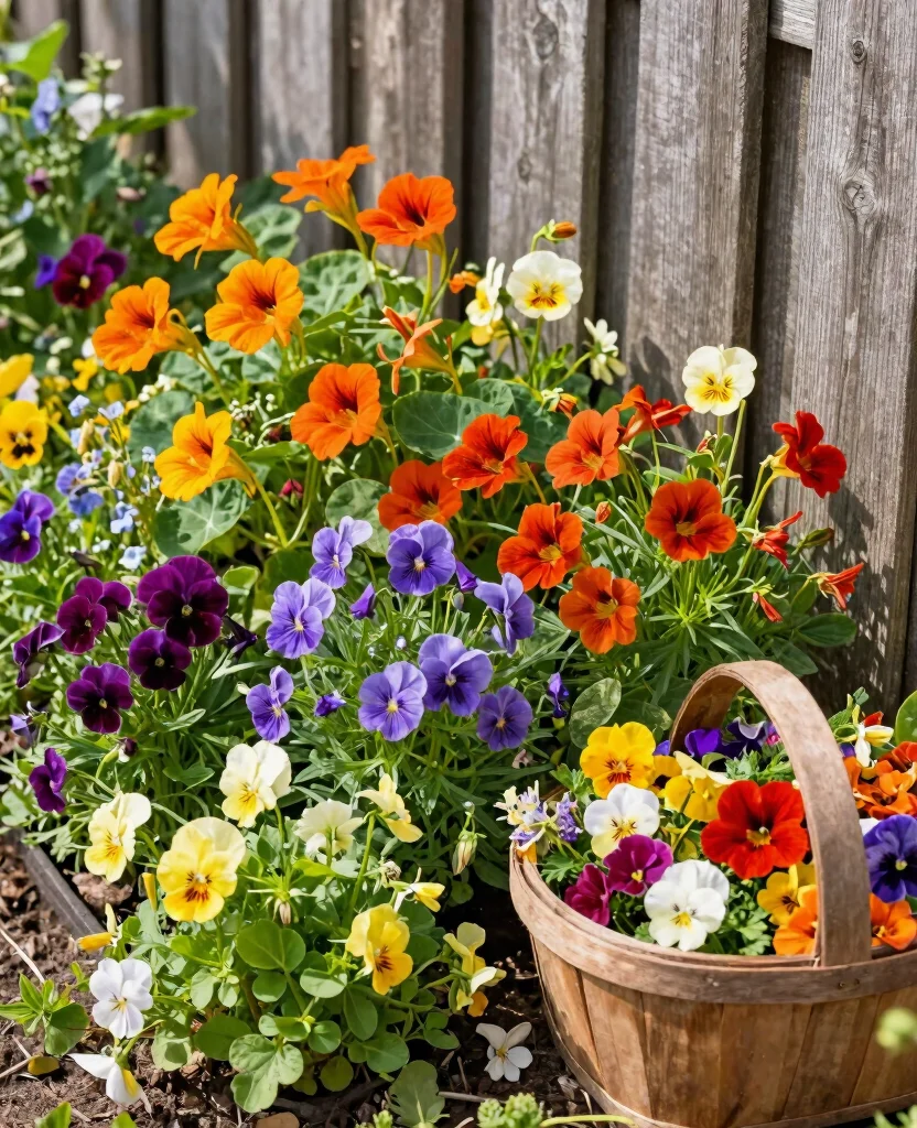 19 Stunning Raised Flower Bed Ideas Along Your Fence That Will Transform Your Garden! 92 19 Stunning Raised Flower Bed Ideas Along Your Fence That Will Transform Your Garden! - 9. Edible Flower Beds 1