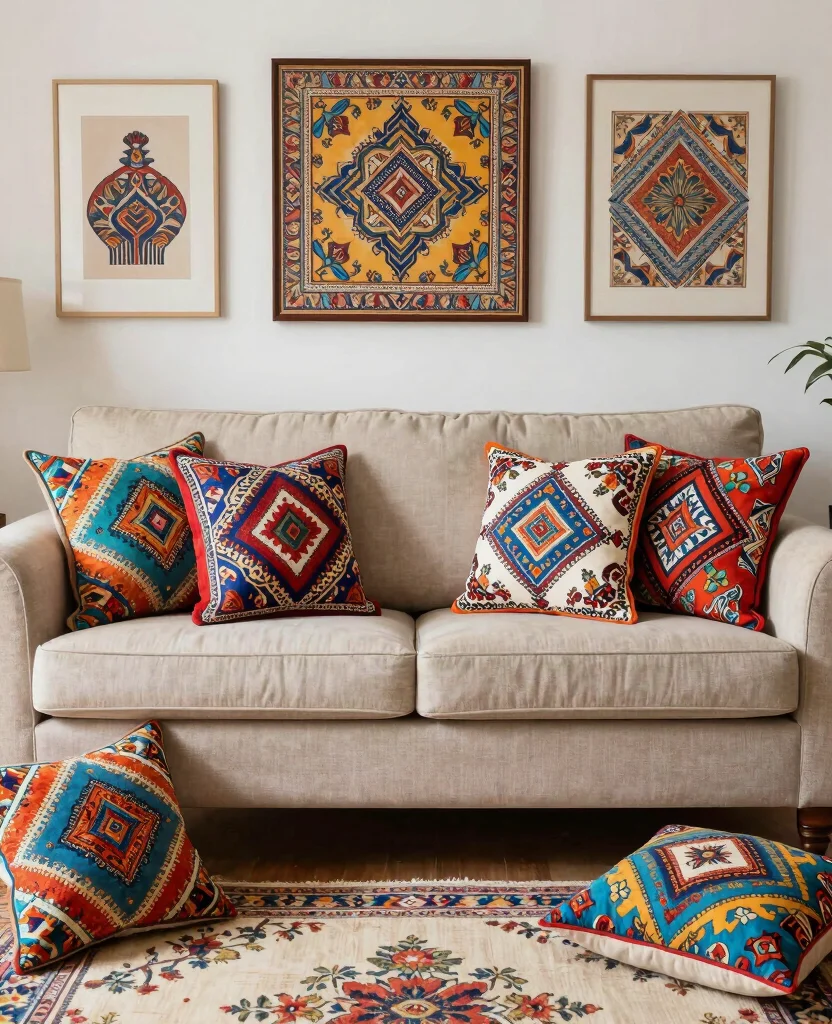 19 Stunning Sicilian Living Room Decor Ideas That Will Transform Your Space! 203 19 Stunning Sicilian Living Room Decor Ideas That Will Transform Your Space! - 19. Incorporate Traditional Patterns 1
