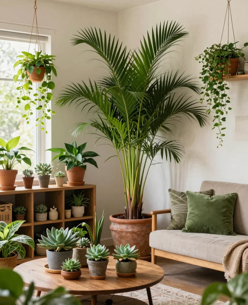 19 Stunning Sicilian Living Room Decor Ideas That Will Transform Your Space! 46 19 Stunning Sicilian Living Room Decor Ideas That Will Transform Your Space! - 5. Lush Indoor Plants 1