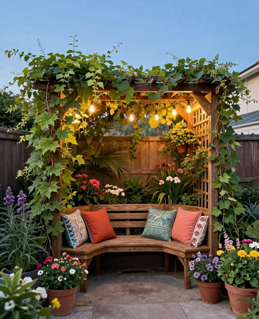 19 Stunning Side Yard Landscaping Ideas That'll Transform Your Home's Curb Appeal! - 1. Cozy Seating Nook