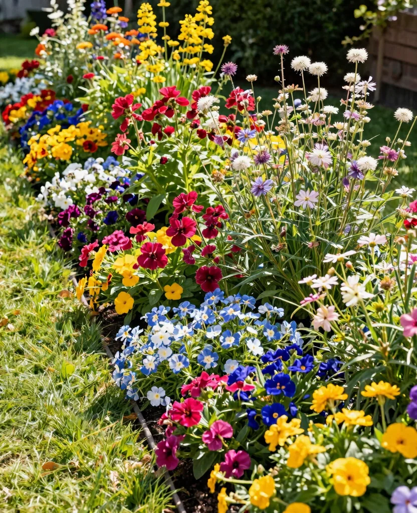 19 Stunning Side Yard Landscaping Ideas That'll Transform Your Home's Curb Appeal! - 10. Colorful Flower Borders