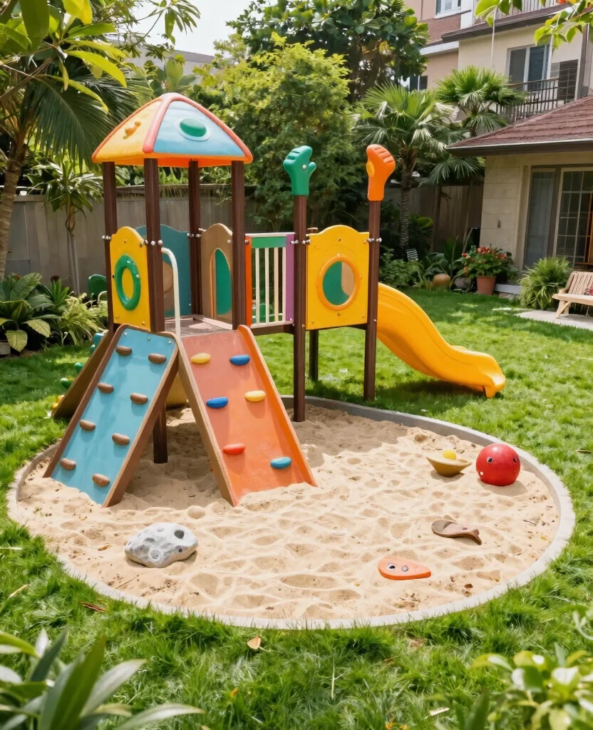 19 Stunning Side Yard Landscaping Ideas That'll Transform Your Home's Curb Appeal! - 18. Interactive Play Areas