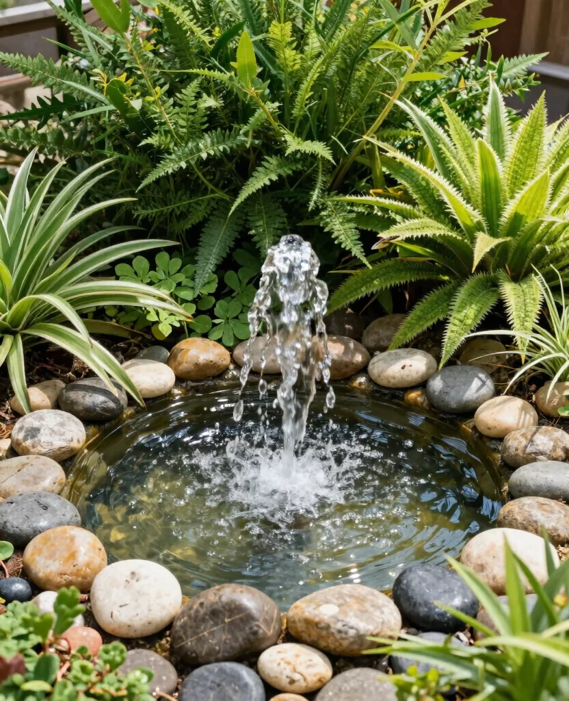 19 Stunning Side Yard Landscaping Ideas That'll Transform Your Home's Curb Appeal! - 4. Small Water Features