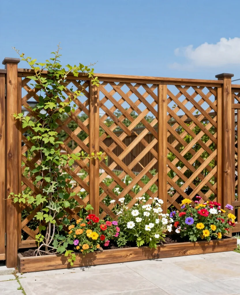 19 Stunning Side Yard Landscaping Ideas That'll Transform Your Home's Curb Appeal! - 6. Decorative Fencing