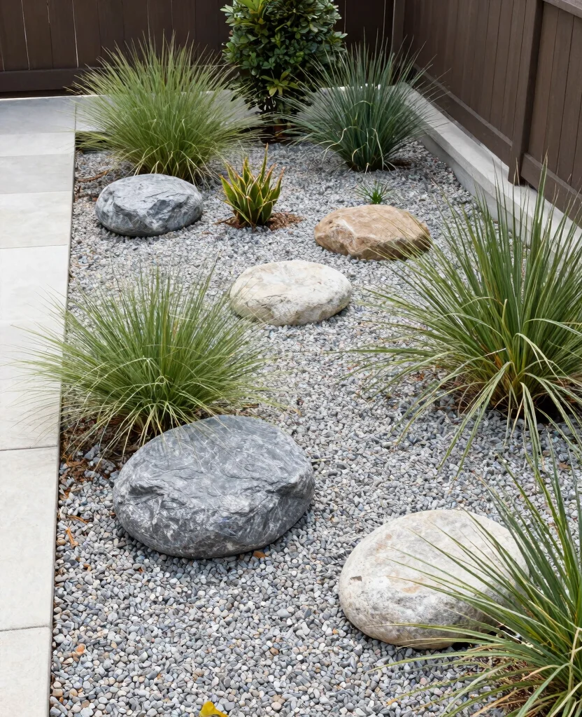 19 Stunning Side Yard Landscaping Ideas That'll Transform Your Home's Curb Appeal! - 9. Stone or Gravel Gardens