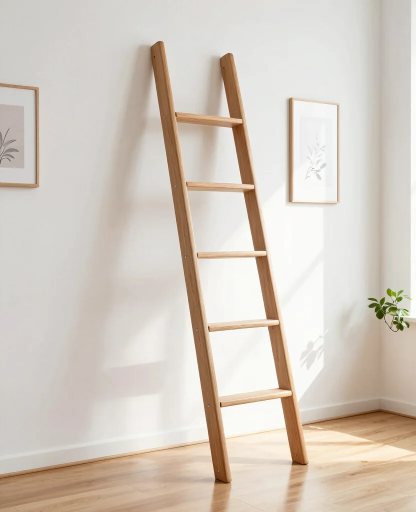 19 Stunning Wooden Loft Ladder Without Hatches That Will Transform Your Space! 2 19 Stunning Wooden Loft Ladders Without Hatches That Will Transform Your Space! - 1. Minimalist Ladder 1