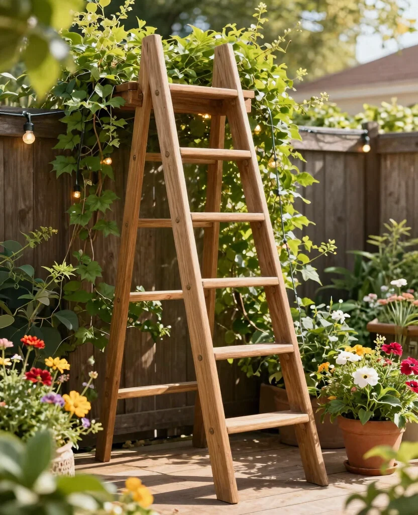 19 Stunning Wooden Loft Ladder Without Hatches That Will Transform Your Space! 182 19 Stunning Wooden Loft Ladders Without Hatches That Will Transform Your Space! - 17. Outdoor Wooden Ladders 1