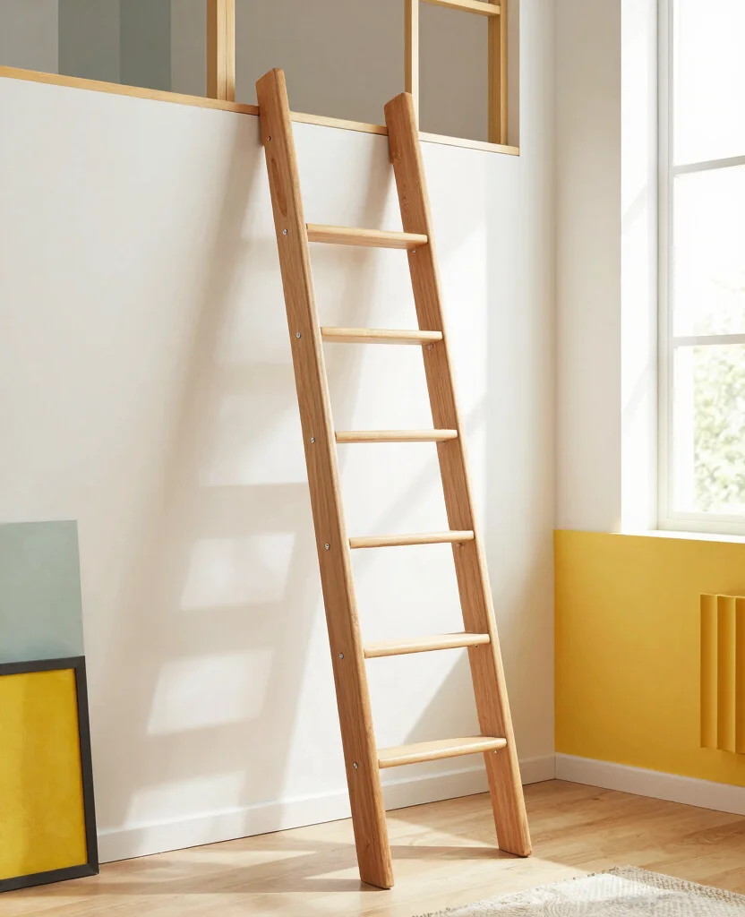 19 Stunning Wooden Loft Ladder Without Hatches That Will Transform Your Space! 92 19 Stunning Wooden Loft Ladders Without Hatches That Will Transform Your Space! - 9. Space-Saving Design 1
