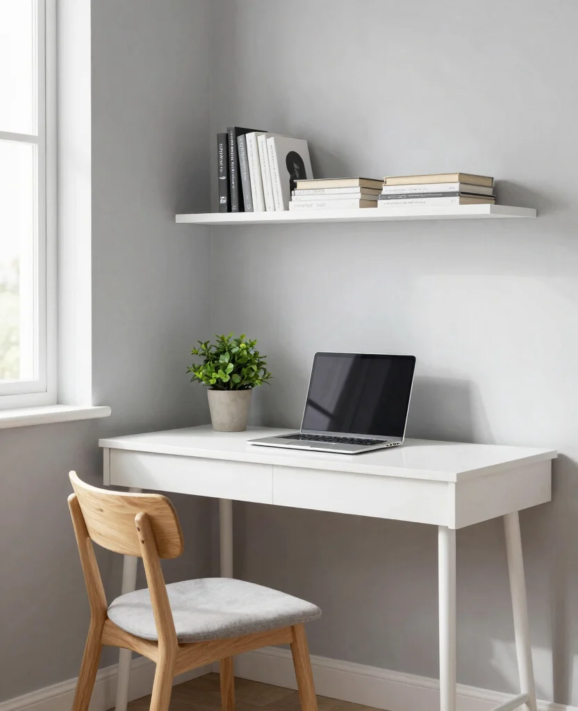 19 Trendy Bedroom Office Ideas That'll Make You Want to Work from Home Forever! 2 19 Trendy Bedroom Office Ideas That'll Make You Want to Work from Home Forever! - 1. Chic Minimalist Workspace 1