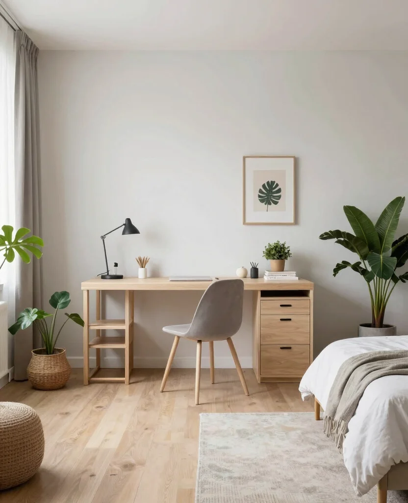 19 Trendy Bedroom Office Ideas That'll Make You Want to Work from Home Forever! 136 19 Trendy Bedroom Office Ideas That'll Make You Want to Work from Home Forever! - 13. Open Concept Office 1