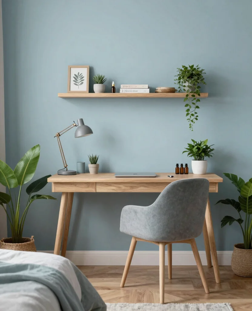 19 Trendy Bedroom Office Ideas That'll Make You Want to Work from Home Forever! 193 19 Trendy Bedroom Office Ideas That'll Make You Want to Work from Home Forever! - 18. Spa-like Serenity 1