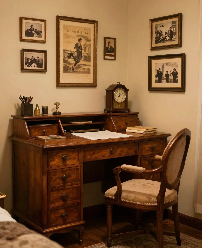 19 Trendy Bedroom Office Ideas That'll Make You Want to Work from Home Forever! 57 19 Trendy Bedroom Office Ideas That'll Make You Want to Work from Home Forever! - 6. Vintage Charm 1