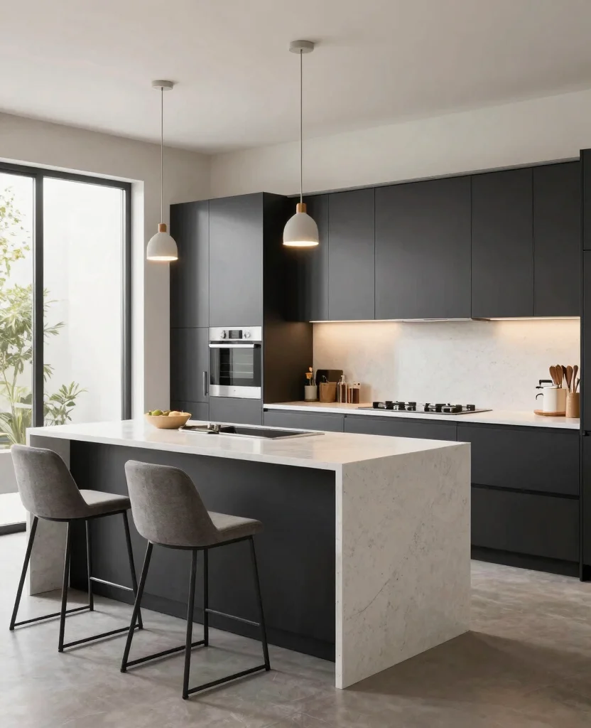 19 Types of Kitchen Cabinets That Will Transform Your Cooking Space (You Won't Believe #7!) - 2. Flat-Panel Cabinets 1