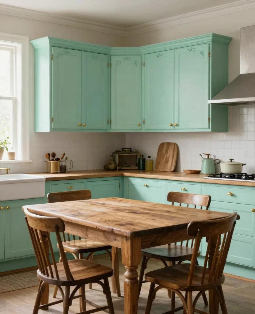 19 Types of Kitchen Cabinets That Will Transform Your Cooking Space (You Won't Believe #7!) - 8. Vintage Cabinets 1