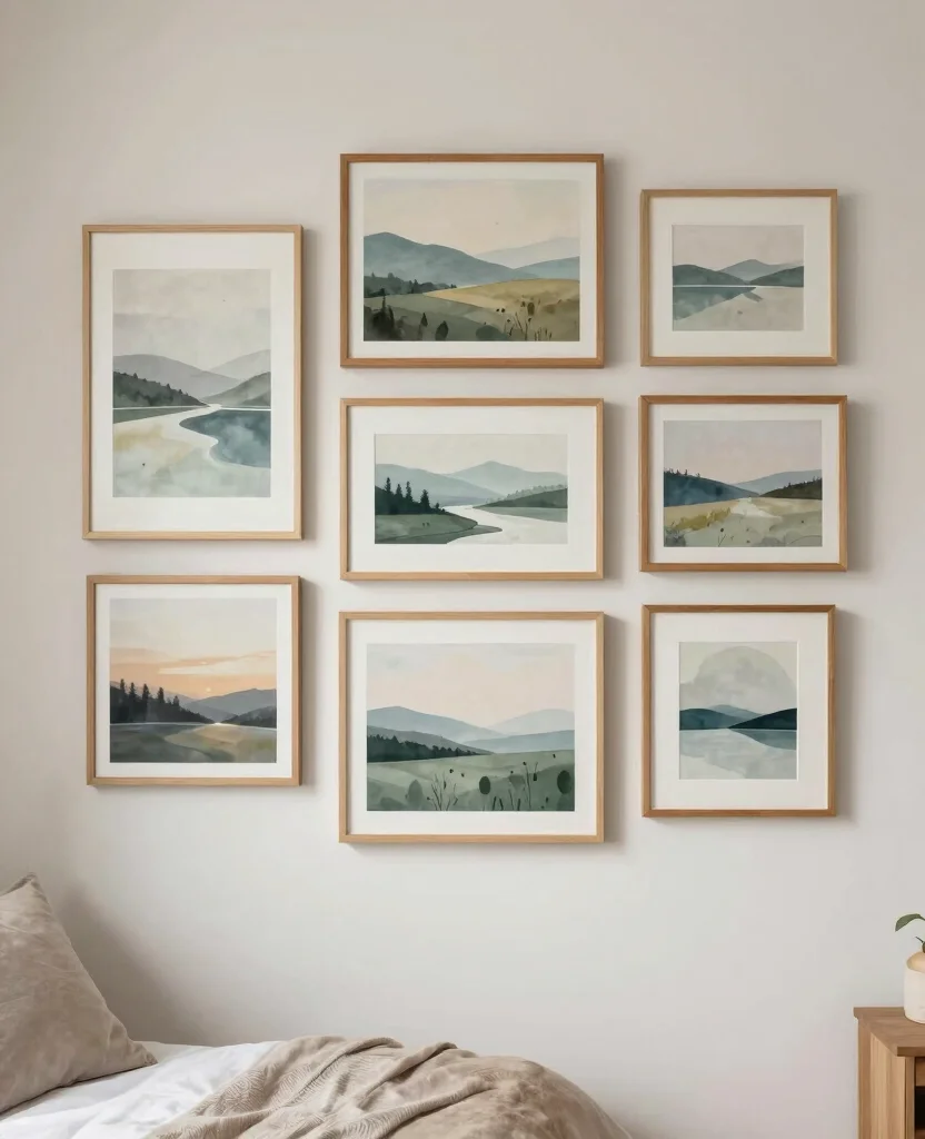 19 Zen-Inspired Bedroom Ideas That Will Turn Your Space into a Serene Sanctuary! - 9. Incorporate Mindful Artwork 1