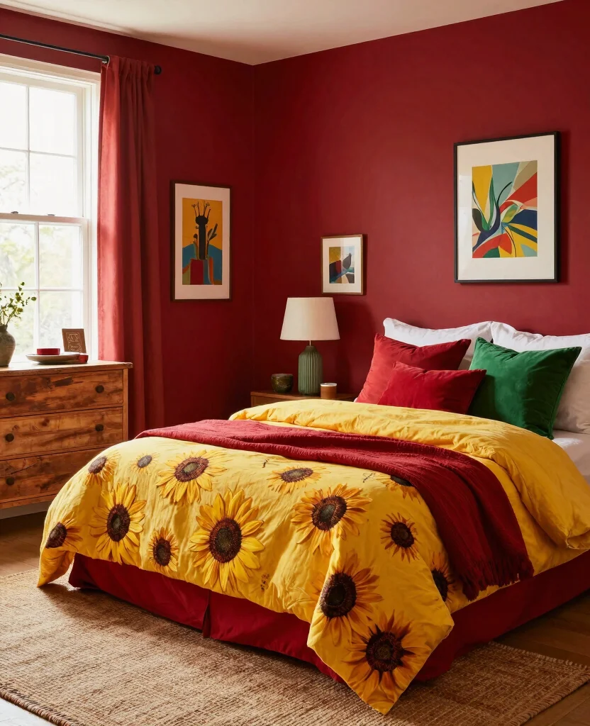 Discover 19 Unique Hacienda Style Bedroom Ideas That'll Spark Your Creativity! 2 Discover 19 Unique Hacienda Style Bedroom Ideas That'll Spark Your Creativity! - 1. Bold Color Palettes