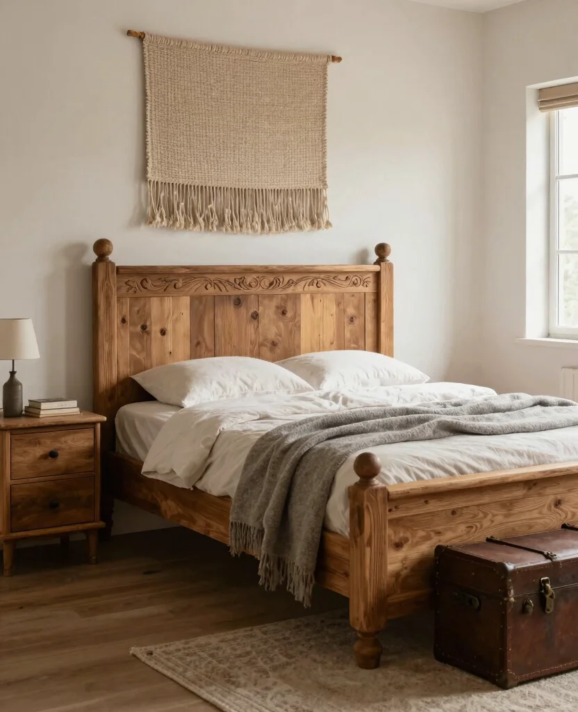 Discover 19 Unique Hacienda Style Bedroom Ideas That'll Spark Your Creativity! 13 Discover 19 Unique Hacienda Style Bedroom Ideas That'll Spark Your Creativity! - 2. Rustic Wooden Furniture