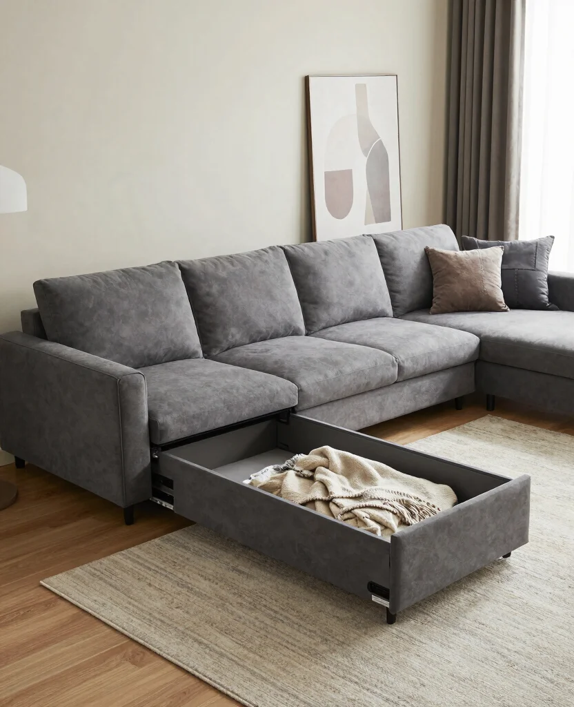 Discover the 19 Best Sectional Sofas for Heavy People (You'll Love #7!) - 13. The Multi-Functional Sectional 1