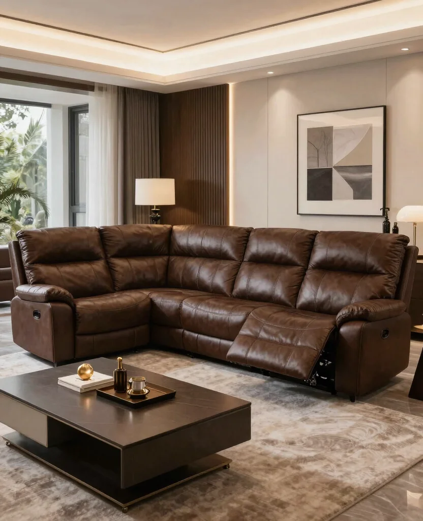 Discover the 19 Best Sectional Sofas for Heavy People (You'll Love #7!) - 19. The Luxury Recliner Sectional 1