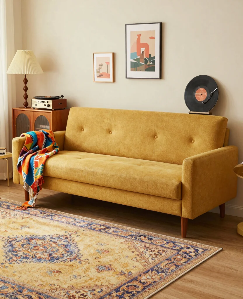 Discover the 19 Best Sectional Sofas for Heavy People (You'll Love #7!) - 4. The Retro Revival Sectional 1
