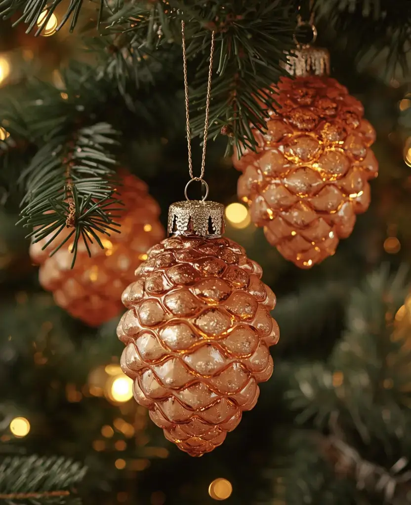 19 Stunning Vintage Christmas Ornaments Under $5 That'll Make You Nostalgic! 8 19 Stunning Vintage Christmas Ornaments Under $5 That'll Make You Nostalgic! / Glass Pinecone Ornaments