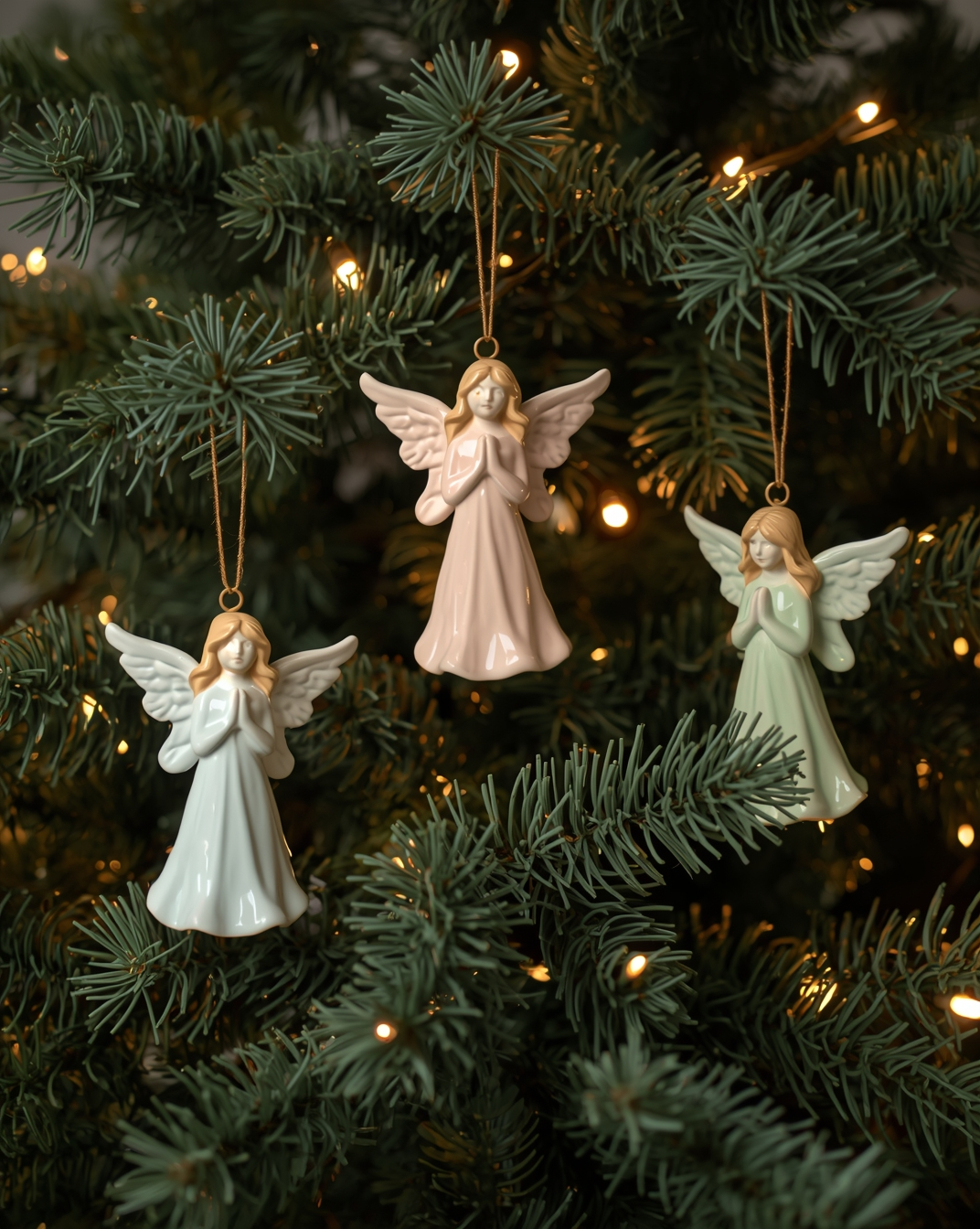 19 Stunning Vintage Christmas Ornaments Under $5 That'll Make You Nostalgic! 7 19 Stunning Vintage Christmas Ornaments Under $5 That'll Make You Nostalgic! / Ceramic Angels