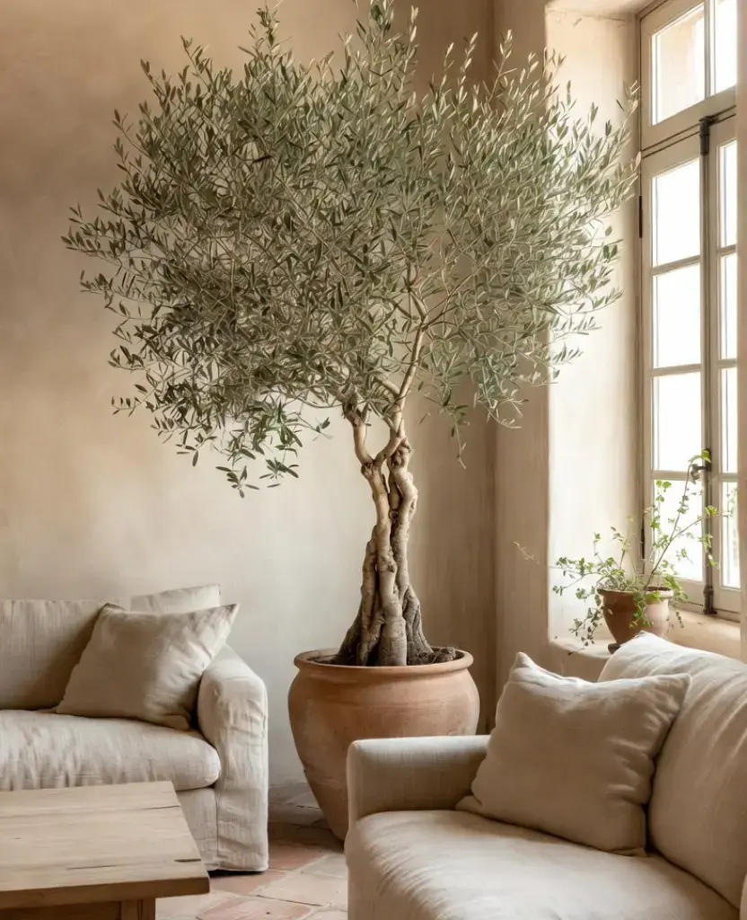 19 Living Rooms with Lush Greenery That Will Transform Your Home into a Tropical Paradise! 16 19 Living Rooms with Lush Greenery That Will Transform Your Home into a Tropical Paradise! / Olive + Neutral Theme
