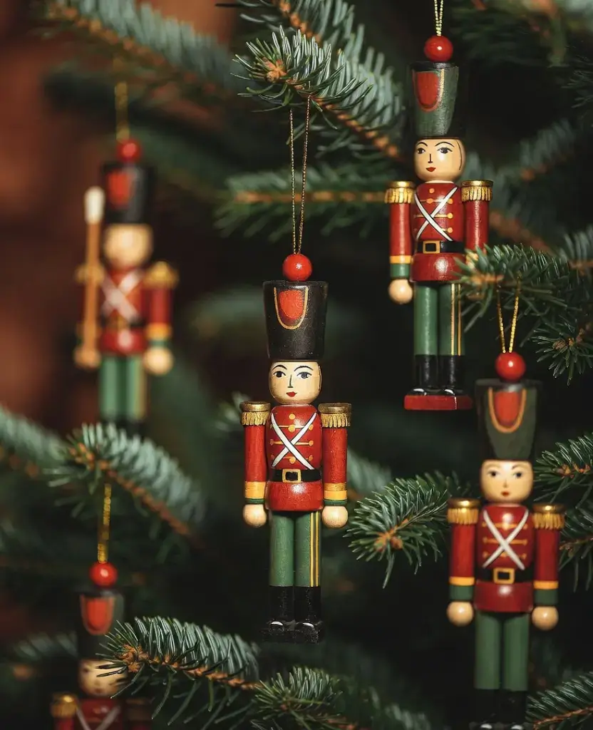 19 Stunning Vintage Christmas Ornaments Under $5 That'll Make You Nostalgic! 3 19 Stunning Vintage Christmas Ornaments Under $5 That'll Make You Nostalgic! / Wooden Toy Soldier Ornaments