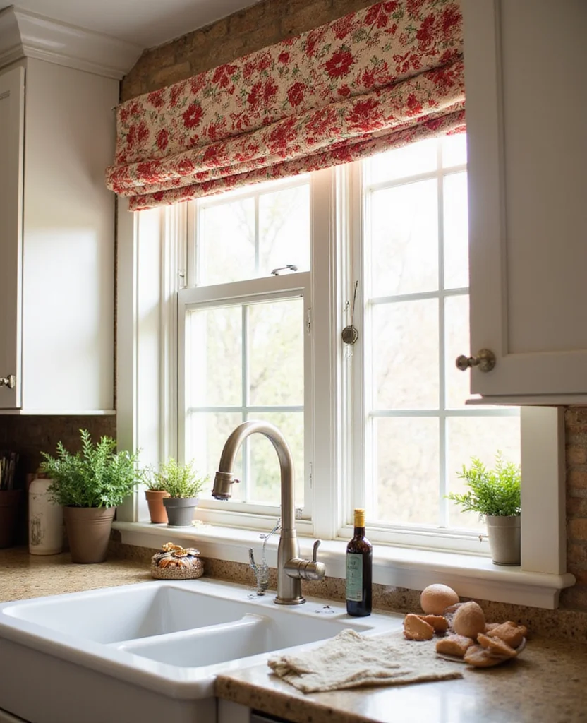 Transform Your Space: 19 Christmas Kitchen Decor Ideas You Can't Miss! - 9. Festive Window Treatments