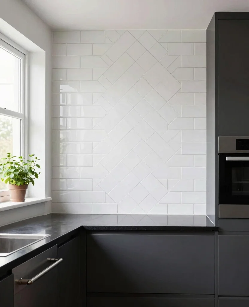 Transform Your Space: 19 Kitchen Accent Wall Ideas You Need to See to Believe! - 4. Chic Tile Patterns