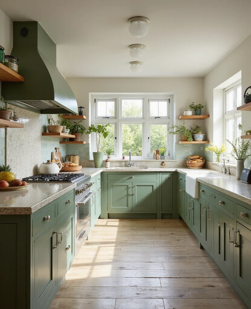 Transform Your Space: 19 Stunning Sage Green Kitchen Ideas You Can't Miss! - 12. Sage Green and Natural Light