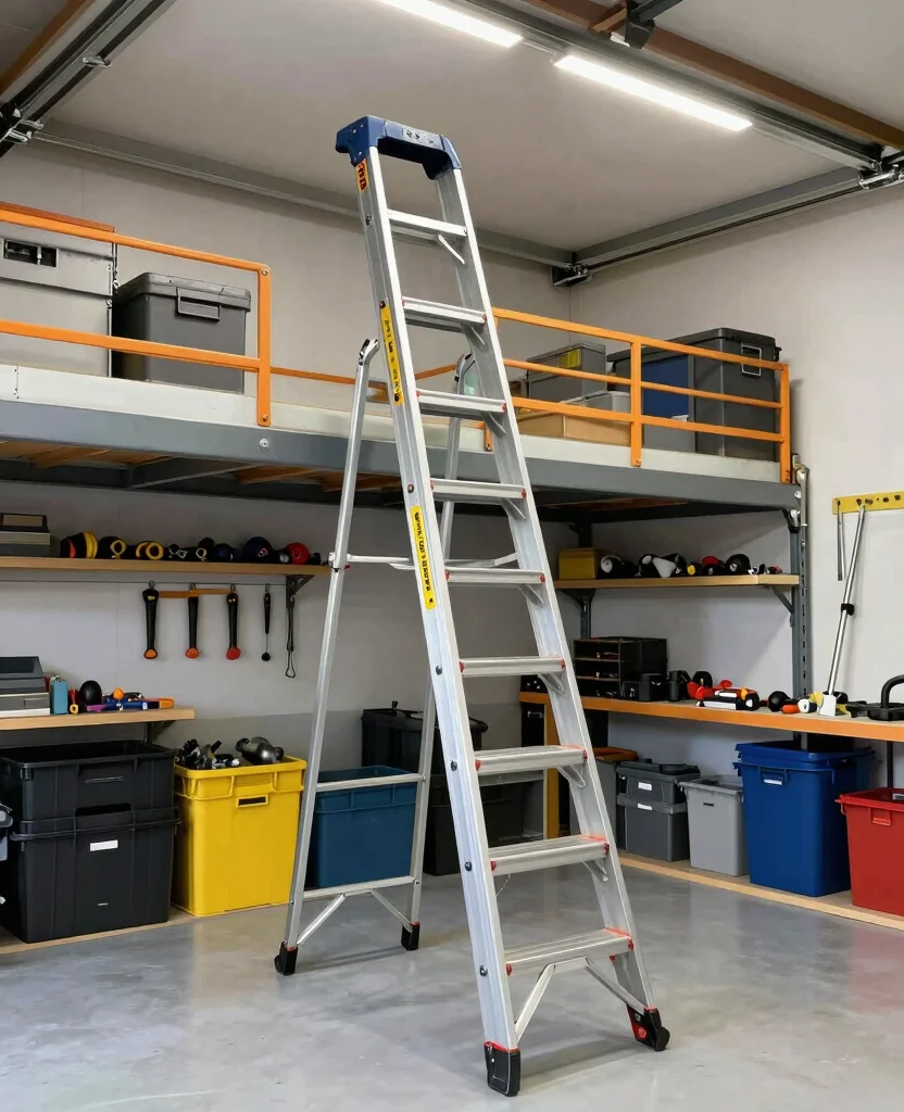 Unlock Hidden Storage: 19 Best Loft Ladders for Small spaces You Can't Miss! 134 Unlock Hidden Storage: 19 Best Loft Ladders for Small Areas You Can't Miss! - 13. Heavy-Duty Loft Ladder 1