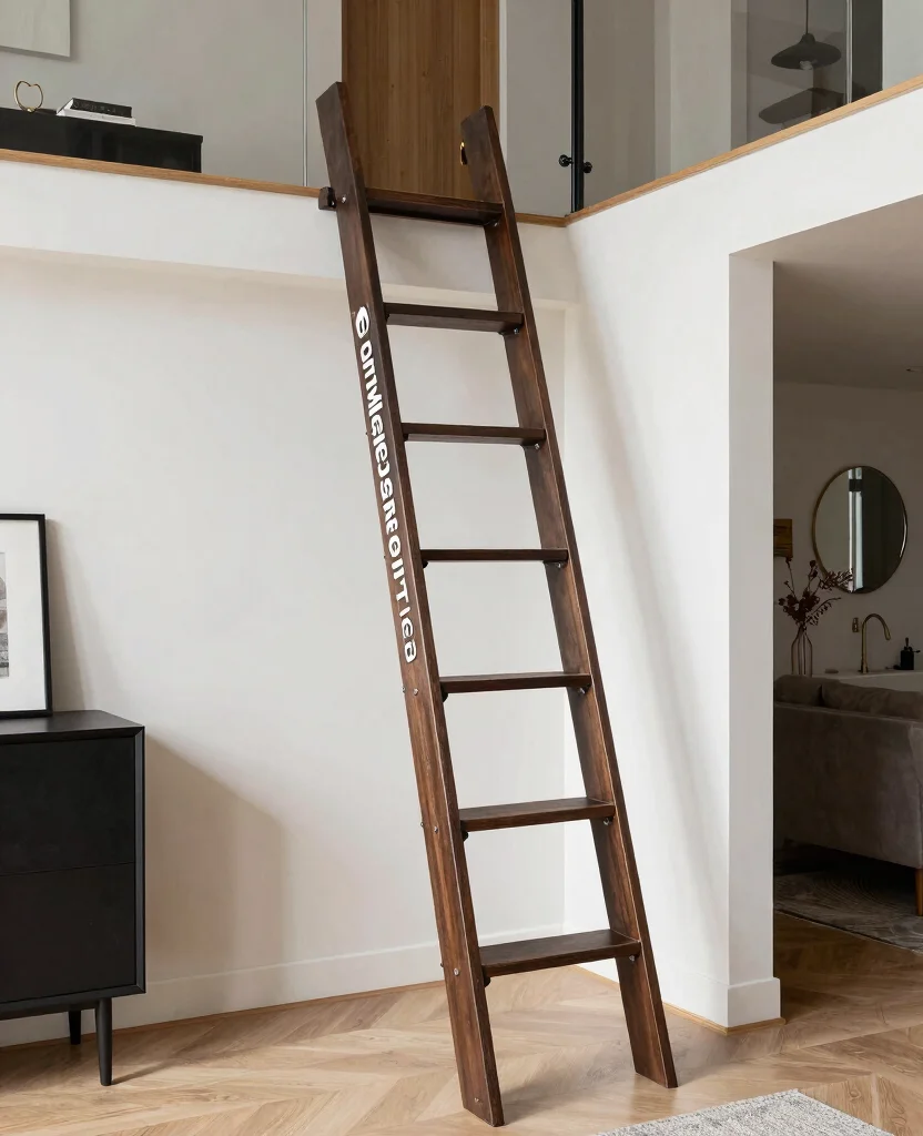 Unlock Hidden Storage: 19 Best Loft Ladders for Small spaces You Can't Miss! 189 Unlock Hidden Storage: 19 Best Loft Ladders for Small Areas You Can't Miss! - 18. Custom Loft Ladder 1