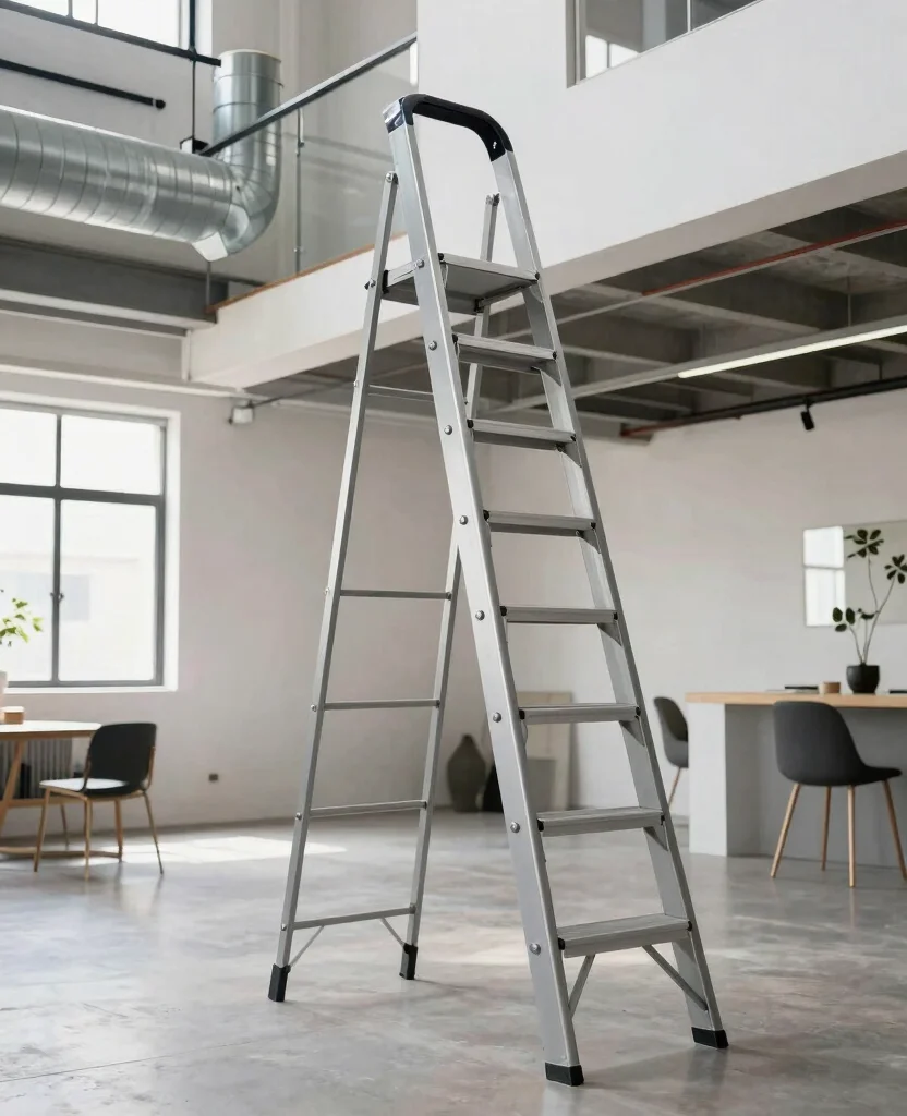 Unlock Hidden Storage: 19 Best Loft Ladders for Small spaces You Can't Miss! 46 Unlock Hidden Storage: 19 Best Loft Ladders for Small Areas You Can't Miss! - 5. Scissor Loft Ladder 1