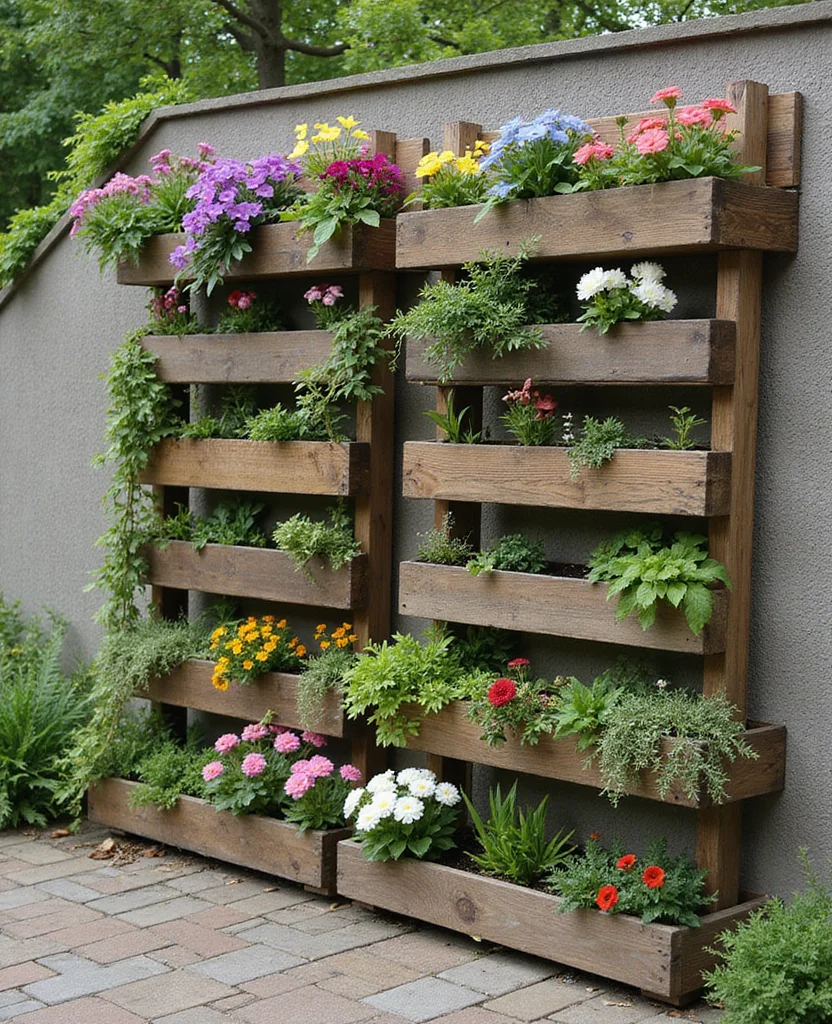 Unlock the Potential: 19 Sloped Side Yard Landscaping Ideas You Can't Miss! - 6. Vertical Gardens